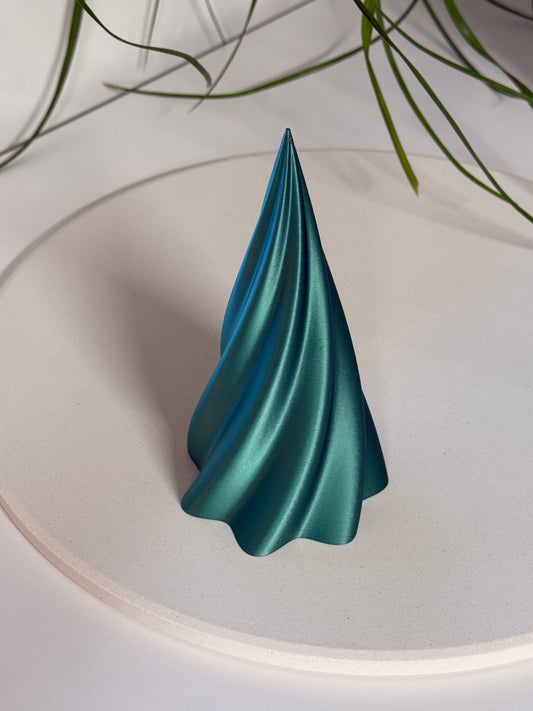Juletre medium ovenfra Grønn 3D printet PLA