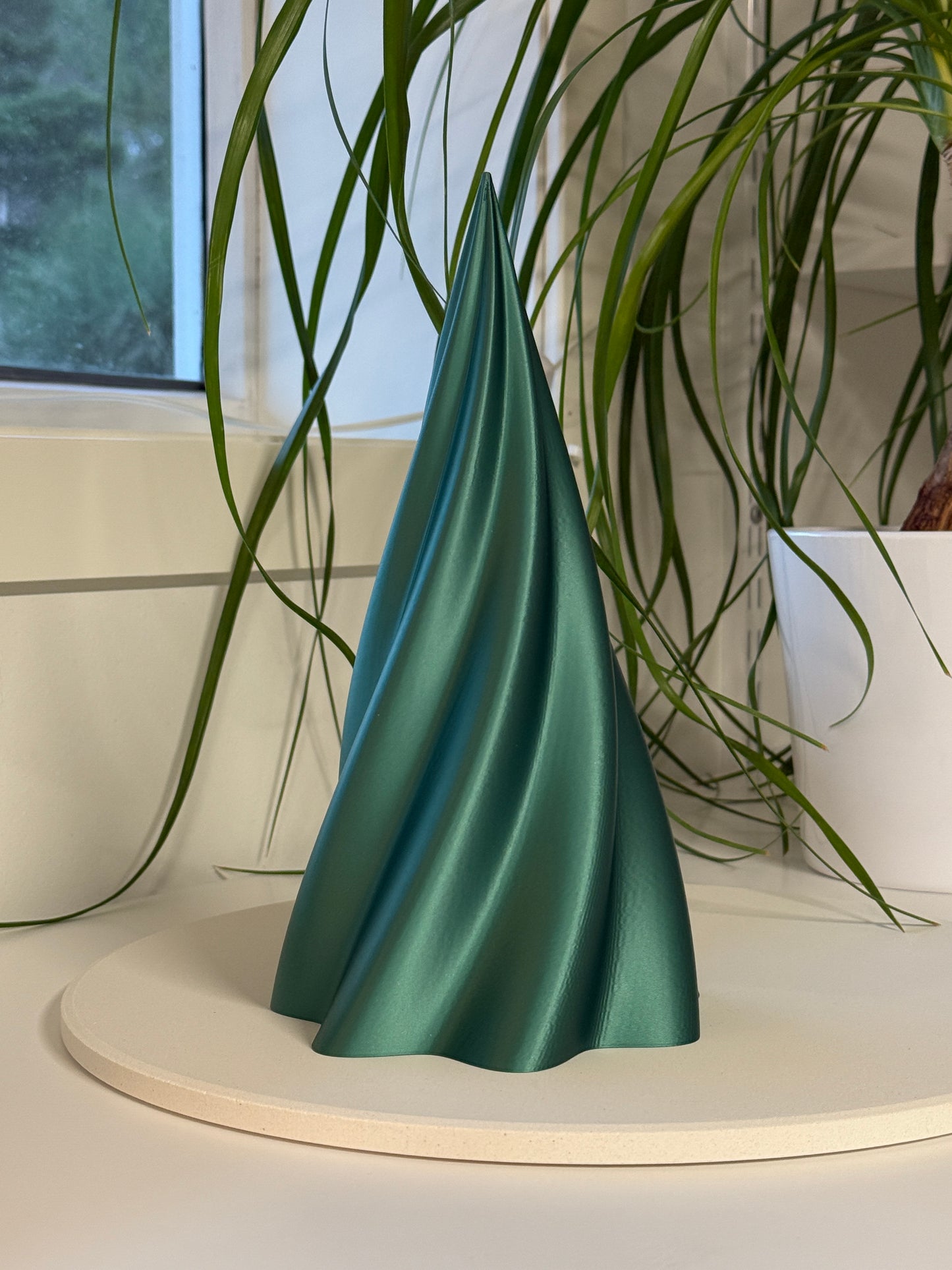 Juletre stor fra siden Grønn 3D printet PLA